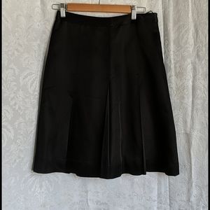 Black satiny skirt